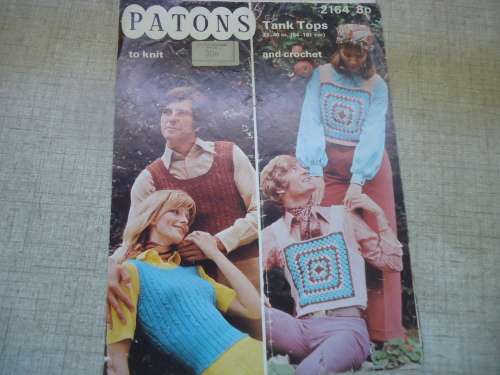 PATONS #2164  TANK TOPS TO KNIT & CROCHET