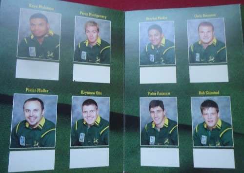 SPRINGBOK 99 WITH PICTURES OF 1999 SQUAD & COVER STATES "JOOST DO IT SPONSORED BY NIKE"