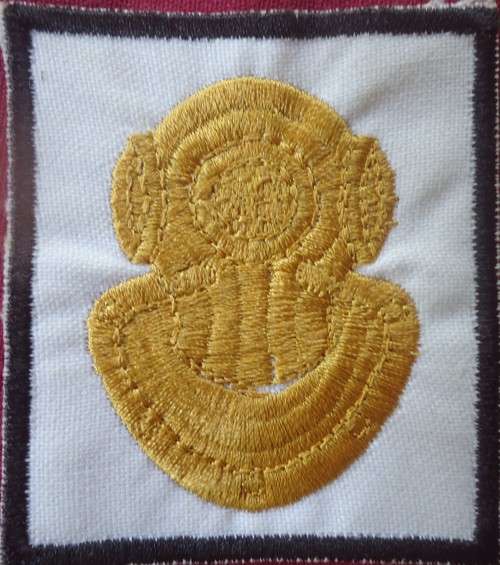 SADF -1ST TYPE RECCE DIVER - WINTER UNIFORM EMBROIDERED BADGE