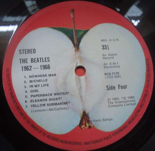 THE BEATLES -1962/1966 - RED ALBUM-1964 APPLE UK VINYL DOUBLE LPS PCSP 717 WITH INNER SLEEVES