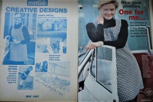 ESSENTIAL  PATTERNS E 115 "THE MOST VERSATILE PINAFORE" SIZES 10 - 18supplied in a plastic sleeve