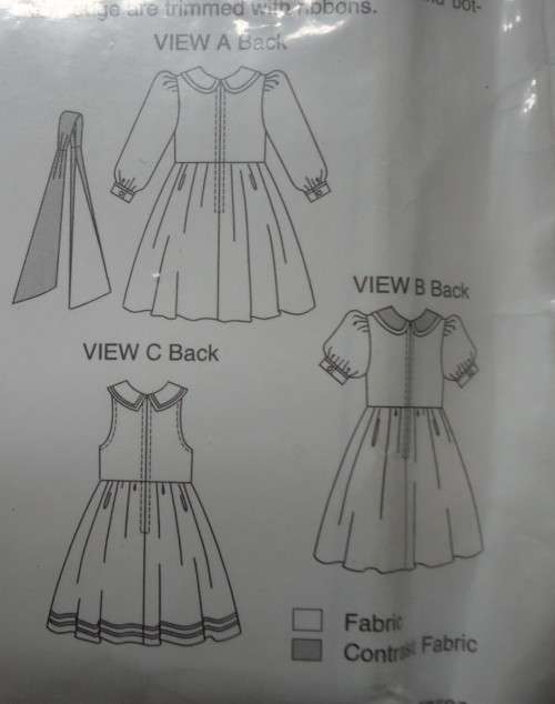 KWIK SEW PATTERNS 2562  GIRL'S DRESSES SIZES 4 + 5 + 6 + 7 + 8 YEARS - COMPLETE AND SEALED PATTERN