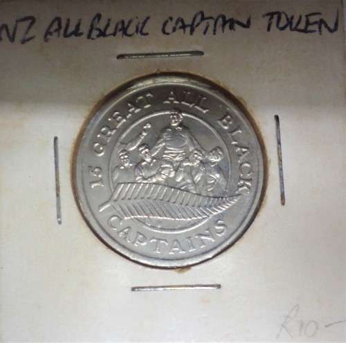 SILVER COLOUR NEW ZEALAND ALL BLACK CAPTAIN TOKEN - DAVID KIRK