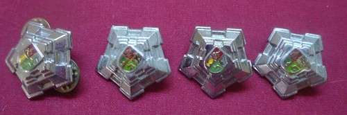 SET OF FOUR SOUTH AFRICAN MILITARY PIPS WITH PINS INTACT (Q)