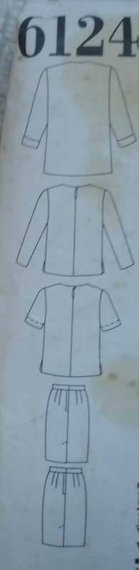 NEW LOOK PATTERNS 6124  JACKET, TOPS  & SKIRTS  SIX SIZES IN ONE 8 - 18 COMPLETE