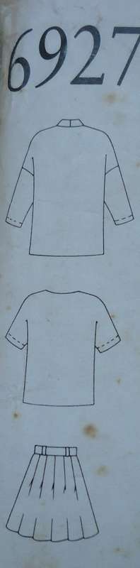 NEW LOOK PATTERNS 6927 JACKET, TOP & FLARED SKIRT SIX SIZES IN ONE 8 -18 COMPLETE-MOSTLY UNCUT