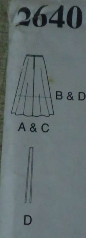 STYLE PATTERNS 2640 SKIRTS SIZE A = 8 - 18 COMPLETE & UNCUT