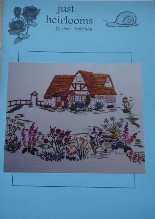 UNUSED EMBROIDERY KIT - THE RETREAT - Fabric Size 42 cm x 42 cm by JUST HEIRLOOMS