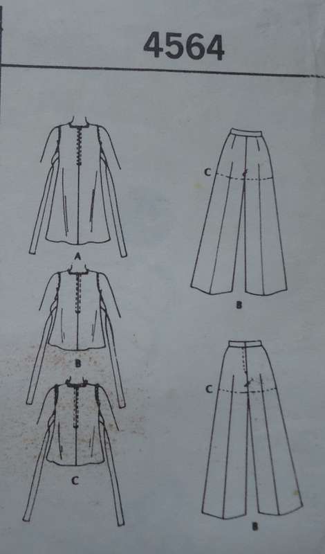 McCALL'S PATTERNS  4564 GIRL'S PINAFORE & PANTS SIZE 7 YEARS BREAST 66 CM COMPLETE