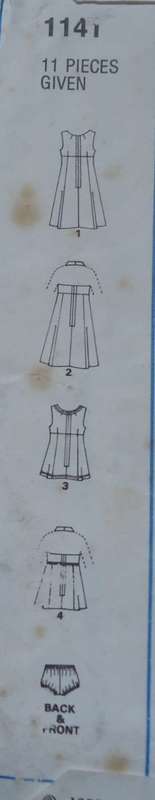 STYLE PATTERNS 1141 - TENNIS DRESS & PANTIES SIZE 12 BUST 87 CM NO SEWING INSTRUCTIONS