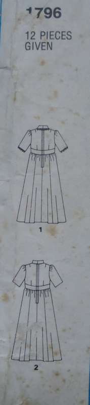STYLE PATTERNS 1796 GIRL'S BRIDESMAID DRESS SIZE 10 YEARS  BREAST 73 CM COMPLETE