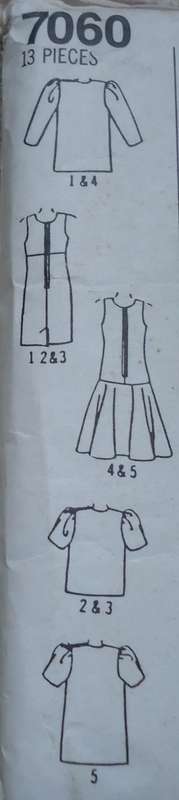 SIMPLICITY PATTERNS 7060 TWO PIECE DRESS  SIZE N5= 10 - 18 COMPLETE-UNCUT-F/FOLDED