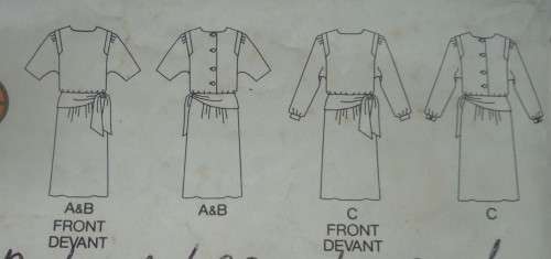 BUTTERICK  PATTERN  3264 CLOSE FITTING A LINE DRESS SIZE 10 COMPLETE SEE LISTING