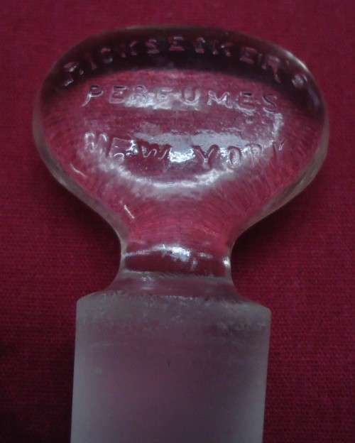 TWO LARGE SIZE VINTAGE CLEAR CHEMIST-APOTHECARY BOTTLES WITH INTERESTING GLASS STOPPERS- SEE PHOTOS