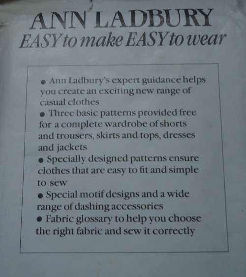 ANN LADBURY - EASY TO MAKE EASY TO WEAR - COMPLETE PATTERN