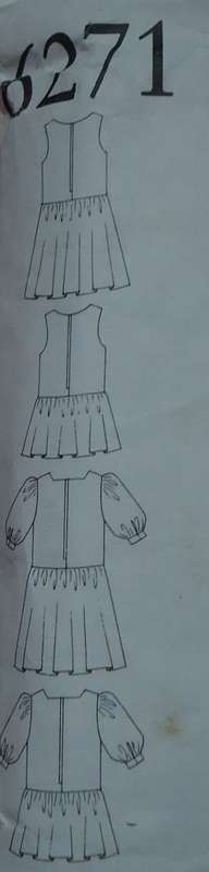NEW LOOK PATTERNS 6271  GIRL'S DRESS NINE  SIZES IN ONE 4 - 11 YEARS COMPLETE