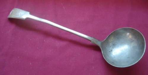 VERY LARGE ESPN SILVER SERVING SOUP SPOON