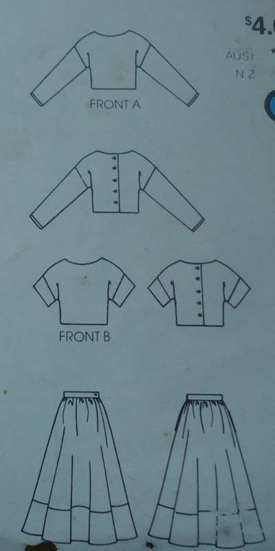 VERY EASY VOGUE PATTERN 8586  LOOSE FITTING TOP & SKIRT SIZE 6+8+10 COMPLETE & UNCUT