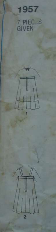 STYLE PATTERNS 1957-FLARED SUNDRESS-SIZE 14 BUST 92 CM COMPLETE