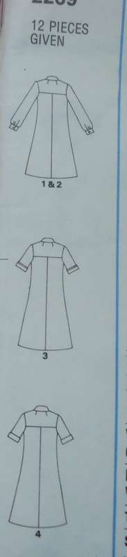 STYLE PATTERNS 2269 YOKED DRESS WITH NOTCHED COLLAR-SIZE 18 & 20  BUST 102 + 107 CM COMPLETE & UNCUT