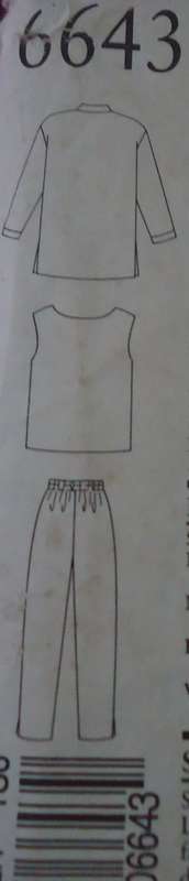NEW LOOK PATTERNS 6643 CARDIGAN-TOP-PANTS SIX SIZES IN ONE 8 - 18 COMPLETE