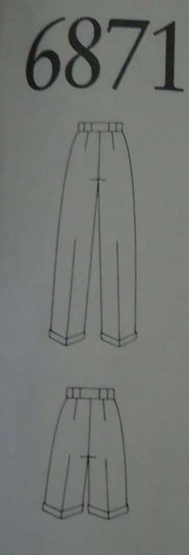 NEW LOOK PATTERNS 6871 SAFARI SHORTS & PANTS  SIX SIZES IN ONE 8 - 18 NO SEWING INSTRUCTIONS