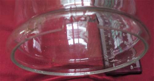 RARE CLEAR GLASS VINTAGE CHEMIST-APOTHECARY FUME DOME -SEE PHOTOS