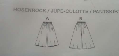 BURDA PATTERN 5158 SKIRT/PANTS SIZES 8 - 20 COMPLETE