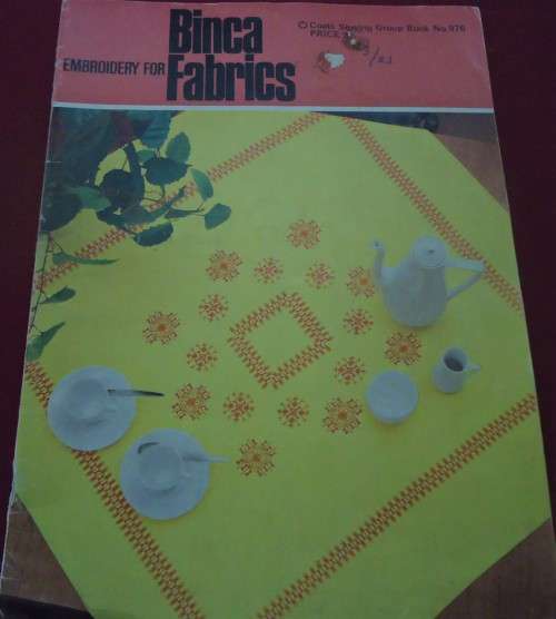 EMBROIDERY FOR BINCA FABRICS COATES SEWING GROUP BOOK # 976 - 28 A4 PAGES OF PATTERNS