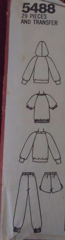 SIMPLICITY PATTERN 5488 KIDS HANG TEN CASUALS WITH TRANSFER SIZE 12-14 YEAR SEE LISTING