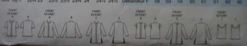 BUTTERICK PATTERN B5034  SHIRTS & TANK TOP SIZE BB=8+10+12+14 SEE LISTING