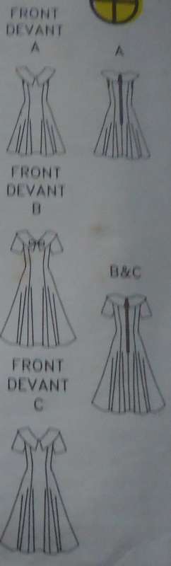 BUTTERICK PATTERN 6103 FITTED & FLARED DRESS + COLLAR  SIZE 6 + 8 + 10 + 12 COMPLETE & UNCUT