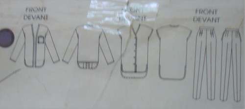 VOGUE PATTERN 9592JACKET, PANTS & TOP SIZE 8 + 10 + 12 COMPLETE