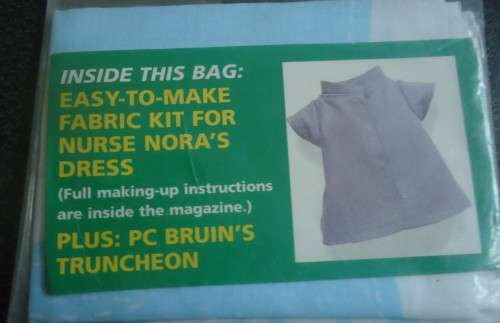 THE WORLD OF BEARS - EASY TO MAKE FABRIC KIT FOR NURSE NORA`S DRESS