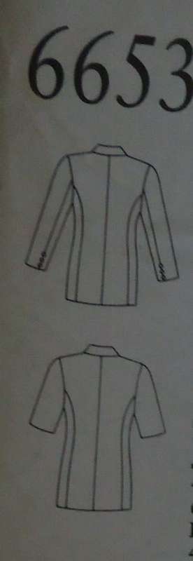 NEW LOOK PATTERNS 6653-6 SIZES IN ONE JACKET  SIZES 8 - 18 COMPLETE - UNCUT-F/FOLDED