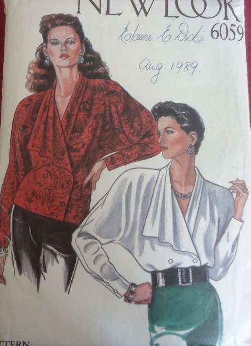 NEW LOOK PATTERNS 6059 BLOUSES SIZES 8 - 18 - COMPLETE