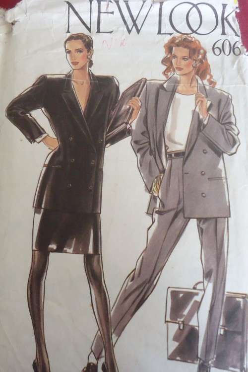 NEW LOOK PATTERNS 6063 -6 SIZES IN ONE -JACKET-SKIRT-PANTS  SIZES 8 - 18 - COMPLETE UNCUT-F/FOLDED