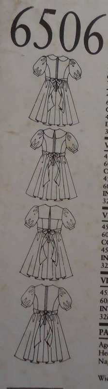 NEW LOOK PATTERNS 6506 GIRL`S DRESS IN 4 STYLES SIZES 3 - 10 YEARS  SEE LISTING