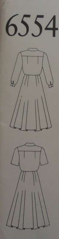 NEW LOOK PATTERNS 6554  SMART DRESS  SEVEN SIZES IN ONE 8 - 20 COMPLETE CUT TO 12- ZIPLOC