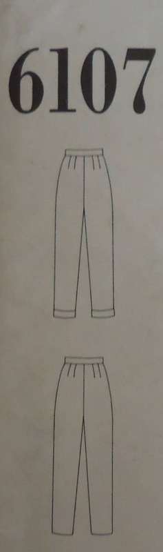 NEW LOOK PATTERNS 6107 PANTS  SIZES 6 - 16 COMPLETE