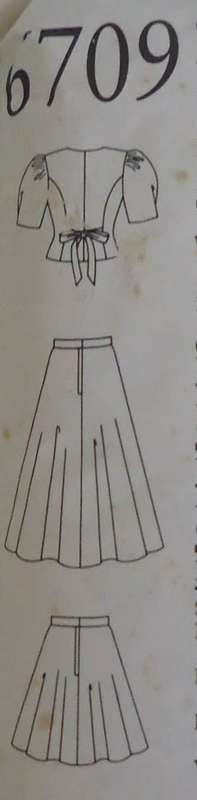 NEW LOOK PATTERNS 6709 TIEBACK TOP & SKIRT  SIZES 8 - 18 COMPLETE