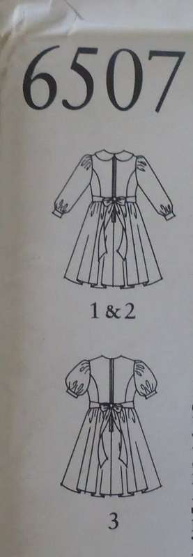 NEW LOOK PATTERNS 6507 GIRLS DRESS WITH FLARED SKIRT SIZES 3 - 10 YEARS COMPLETE & UNCUT