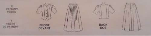 McCALL'S PATTERN 5789 TWO PIECE DRESS SIZE A =  8 + 10 + 12 + 14 COMPLETE & UNCUT