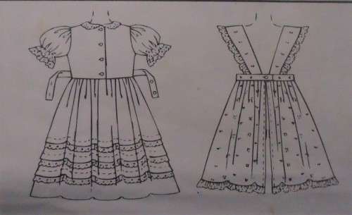 McCALL'S PATTERN 8697 GIRL'S PARTY DRESS  SIZE CL = 6 + 7 + 8 YEARS COMPLETE