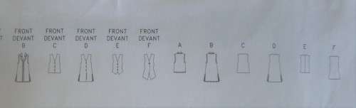 BUTTERICK  PATTERN 5888 SET OF LONG WAISTCOATS SIZE 14-16-18 COMPLETE & UNCUT