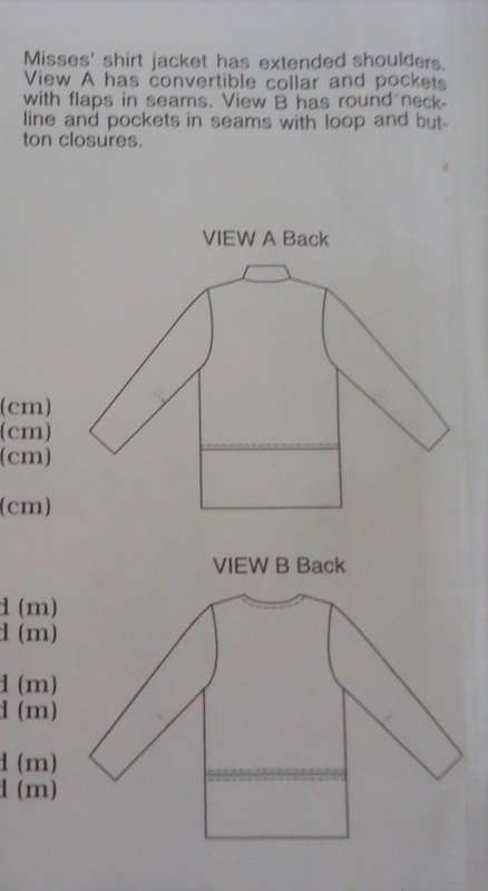 KWIK SEW PATTERNS 2719 JACKETS DESIGNED FOR MEDIUM WEIGHT SIZES XS+S+M+L+XL COMPLETE CUT TO LARGE