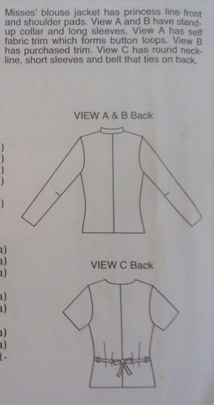 KWIK SEW PATTERNS 2454 BLOUSE-JACKET  SIZES X SMALL-SMALL-MEDIUM-LARGE-X LARGE - COMPLETE & UNCUT