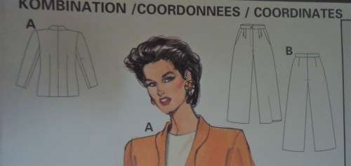 BURDA PATTERN 3909 JACKET, PANTS & SKIRT SIZES 8 - 18 / 34 - 44` COMPLETE