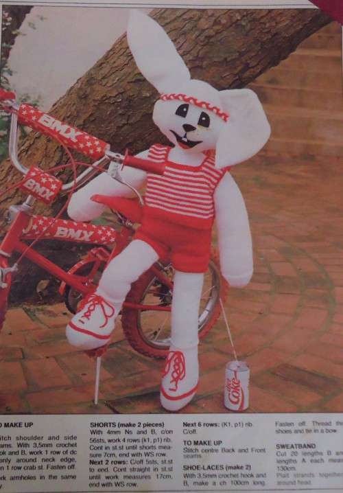 YOUR FAMILY AUGUST 1991 -JEFFERY JOGGER -TO KNIT -  90 CM TALL