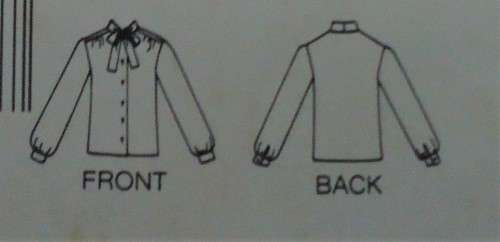 BUTTERICK PATTERN 3403 BLOUSE SIZE B = 14-16-18 COMPLETE & UNCUT